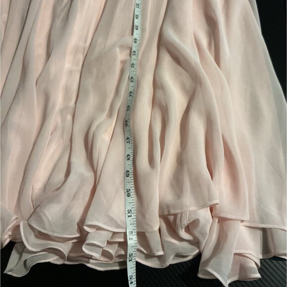 NEW Dessy Collection Strapless Floral Embroidered Corset Maxi Dress Blush 18 - Picture 14 of 14